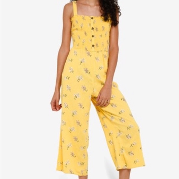 Hollister yellow jumpsuit Clearance
